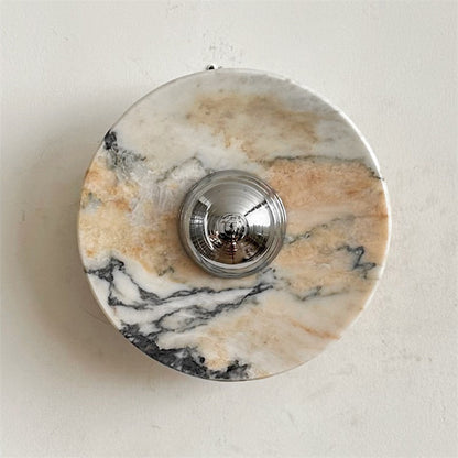 Isolde Round Marble Sconce