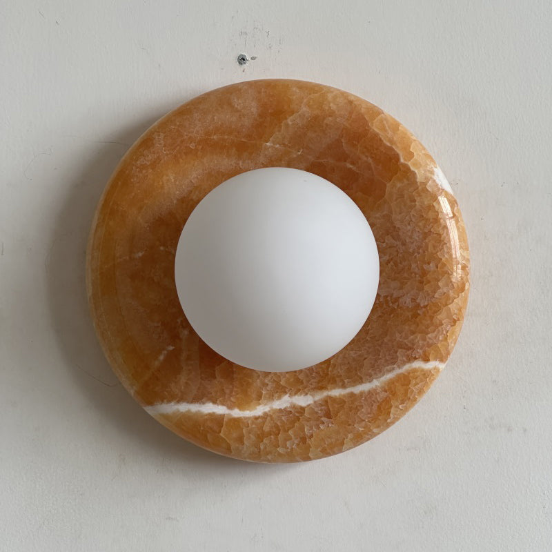 Solene Yellow Onyx Wall Sconce