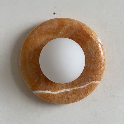 Solene Yellow Onyx Wall Sconce