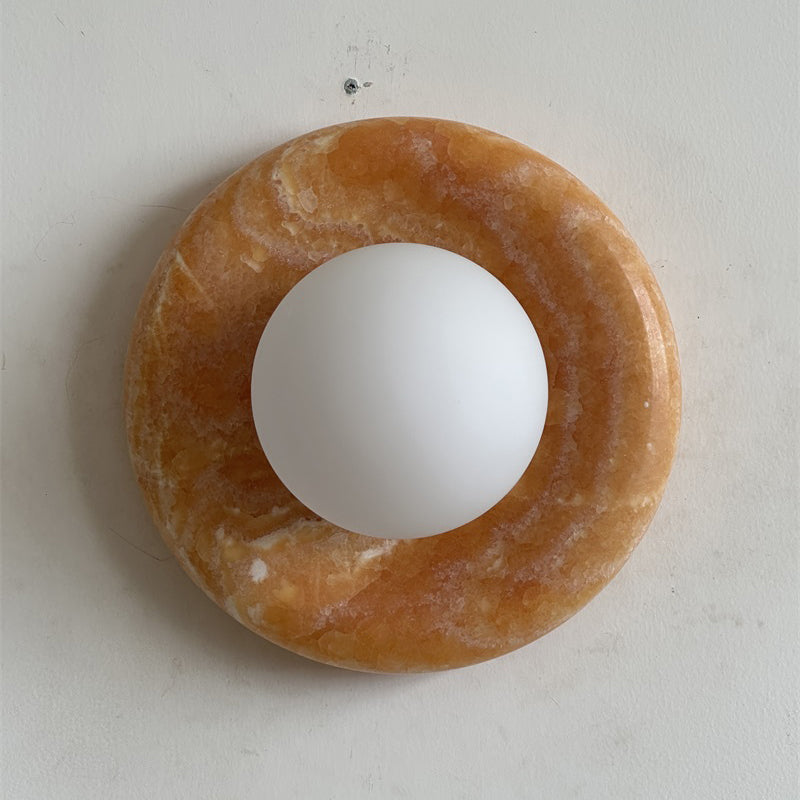 Solene Yellow Onyx Wall Sconce