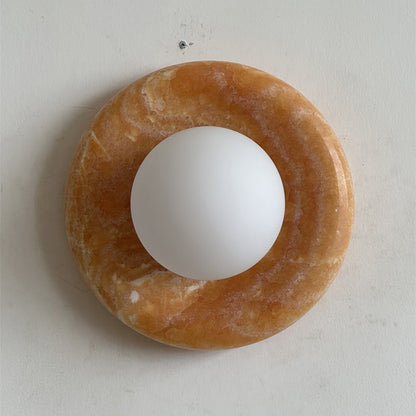 Solene Yellow Onyx Wall Sconce