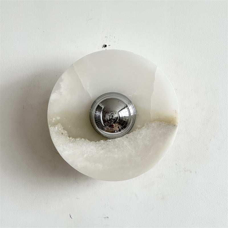 Round Onyx Wall Lamp