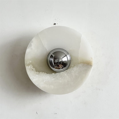Round Onyx Wall Lamp