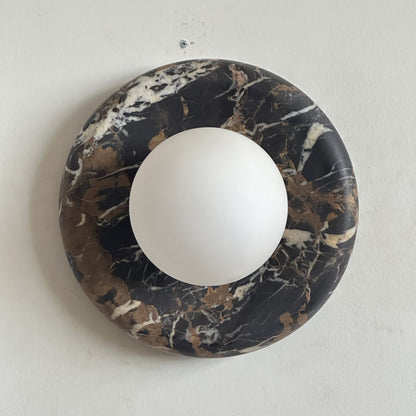 Solene Black Marble Wall Sconce