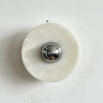 Round Onyx Wall Lamp