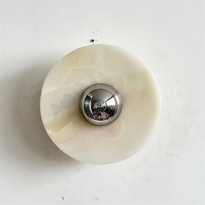 Round Onyx Wall Lamp