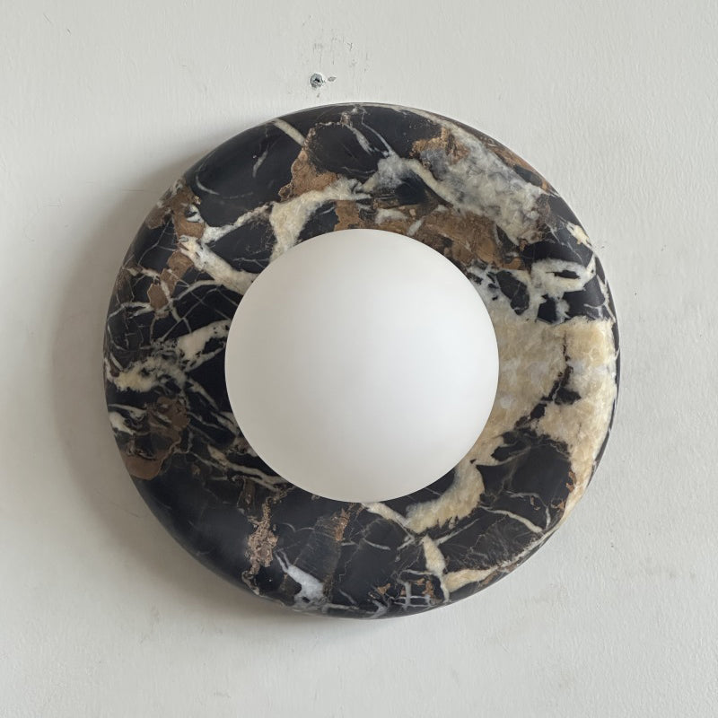 Solene Black Marble Wall Sconce