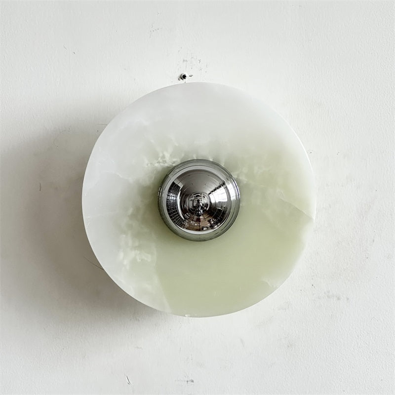 Round Onyx Wall Lamp