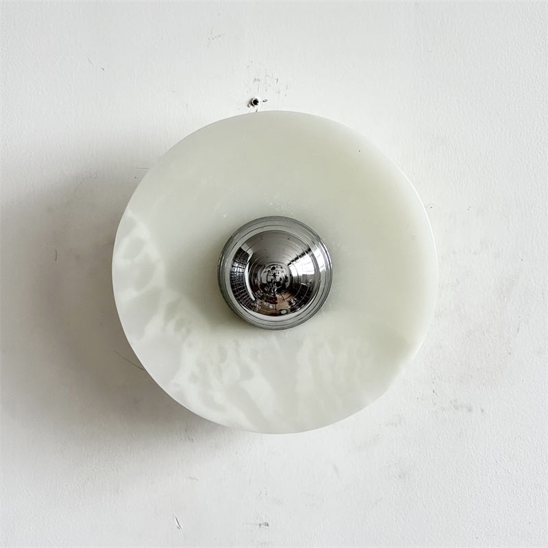 Round Onyx Wall Lamp