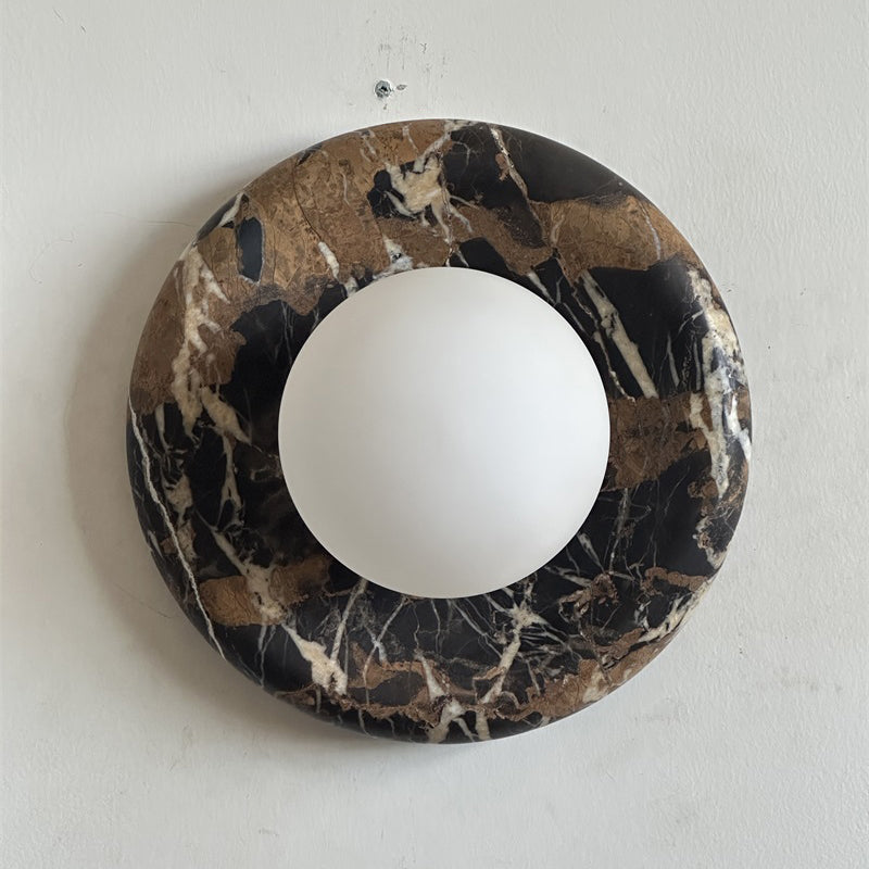 Solene Black Marble Wall Sconce