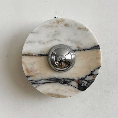 Isolde Round Marble Sconce