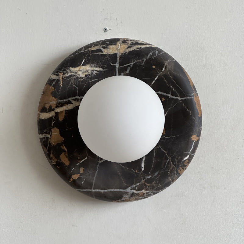 Solene Black Marble Wall Sconce