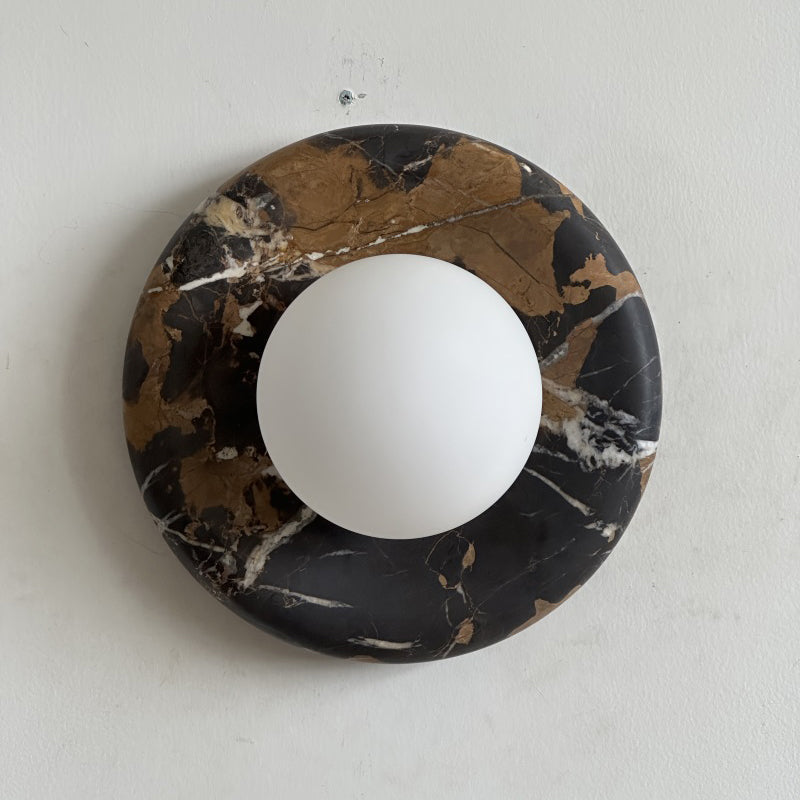 Solene Black Marble Wall Sconce
