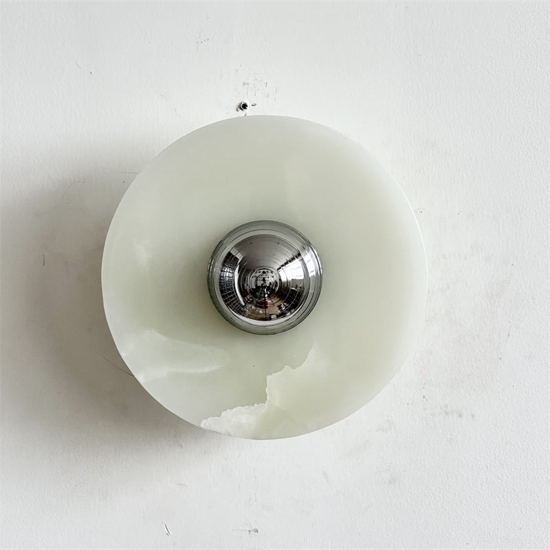 Round Onyx Wall Lamp
