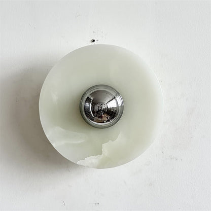 Round Onyx Wall Lamp