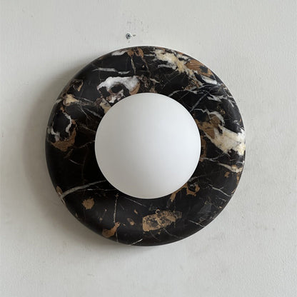 Solene Black Marble Wall Sconce