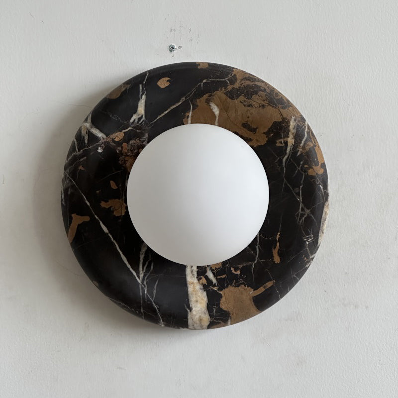 Solene Black Marble Wall Sconce