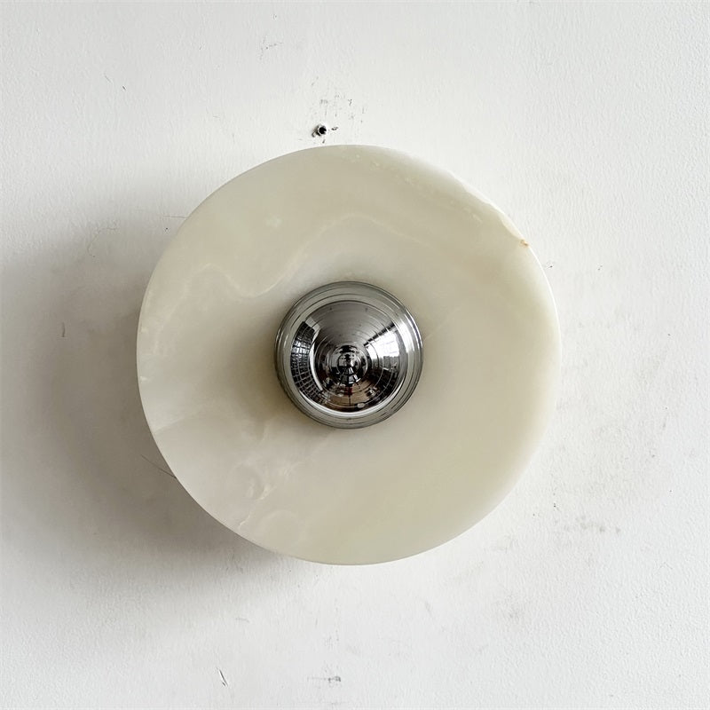 Round Onyx Wall Lamp