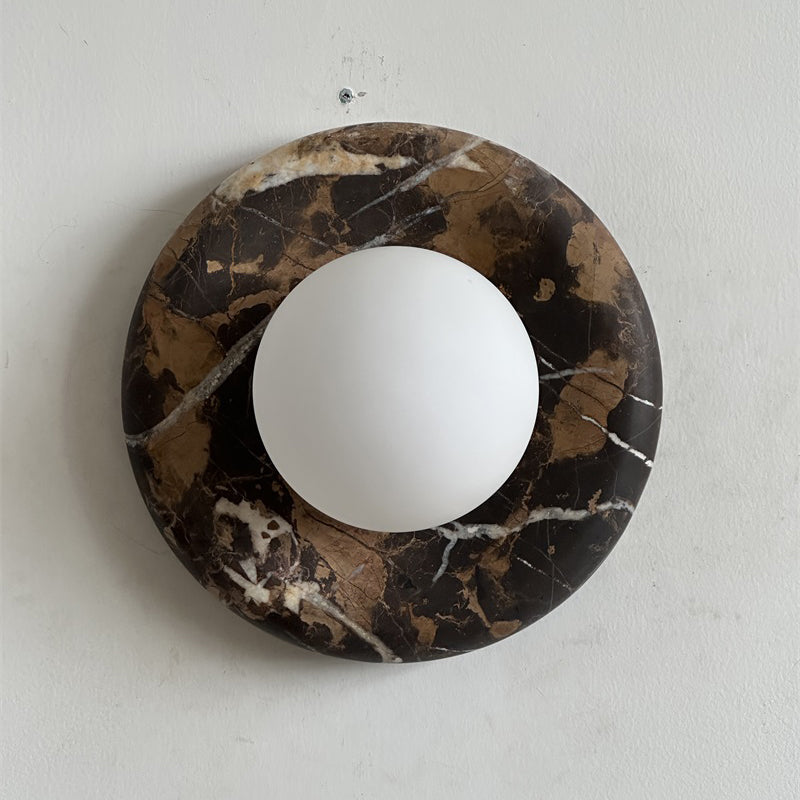 Solene Black Marble Wall Sconce