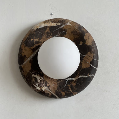 Solene Black Marble Wall Sconce