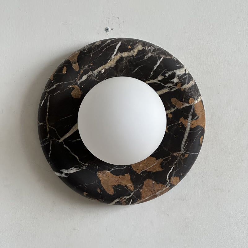 Solene Black Marble Wall Sconce