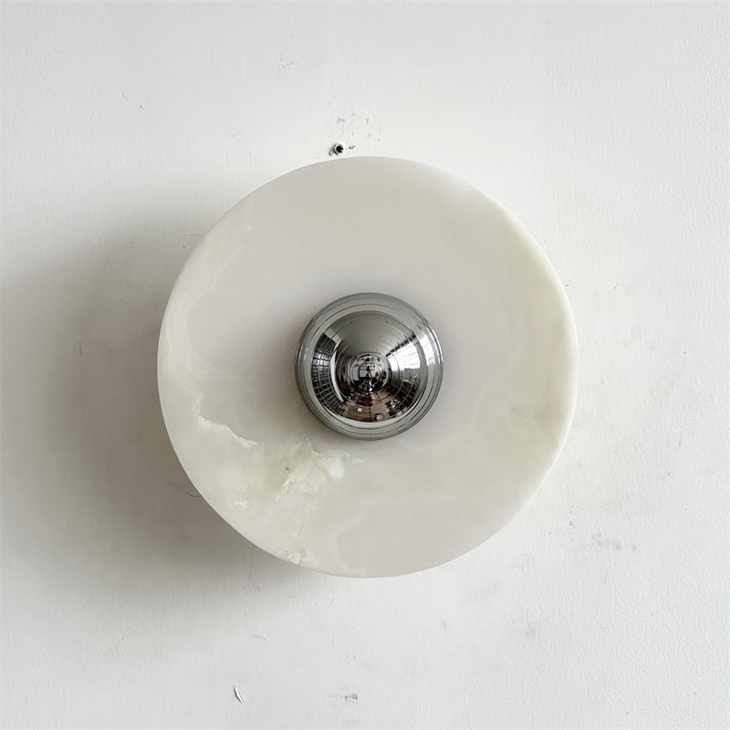 Round Onyx Wall Lamp