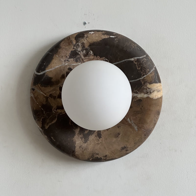 Solene Black Marble Wall Sconce