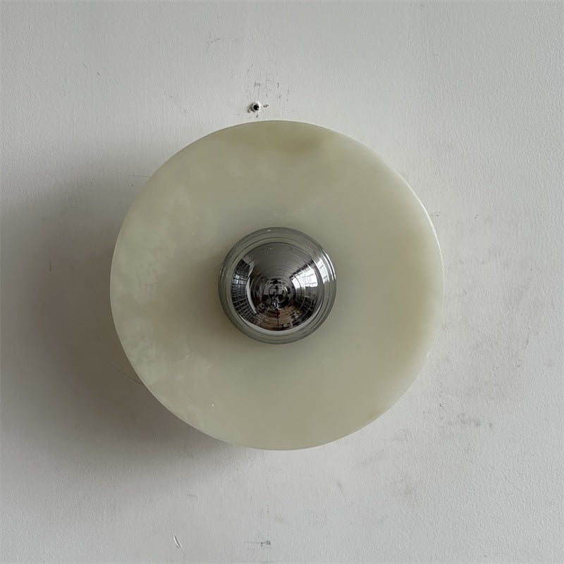 Round Onyx Wall Lamp