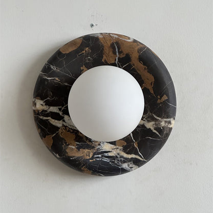 Solene Black Marble Wall Sconce