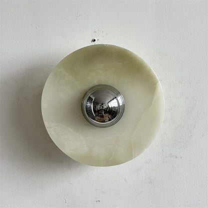 Round Onyx Wall Lamp