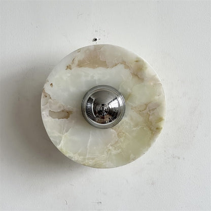 Round Onyx Wall Lamp
