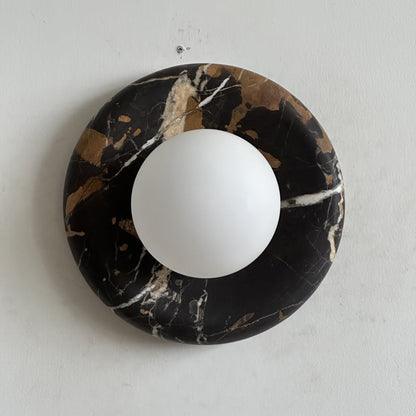 Solene Black Marble Wall Sconce