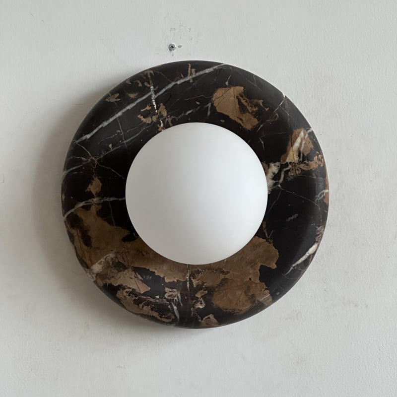 Solene Black Marble Wall Sconce