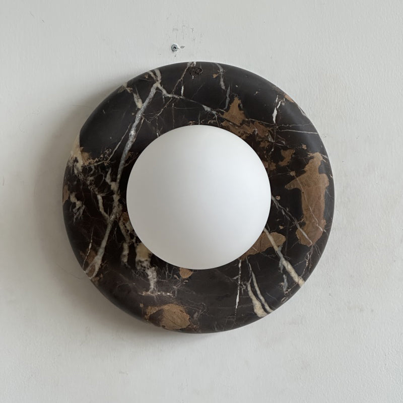 Solene Black Marble Wall Sconce