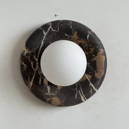 Solene Black Marble Wall Sconce
