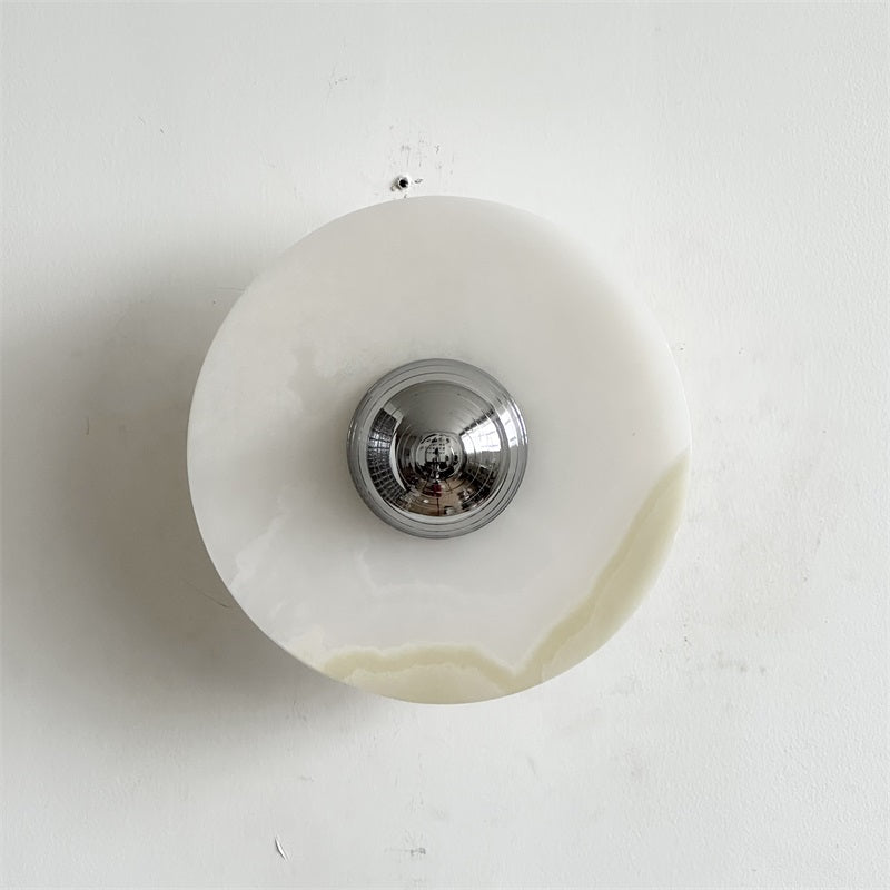Round Onyx Wall Lamp