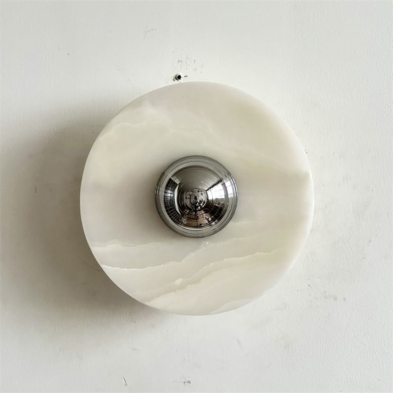 Round Onyx Wall Lamp