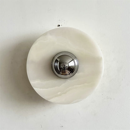 Round Onyx Wall Lamp