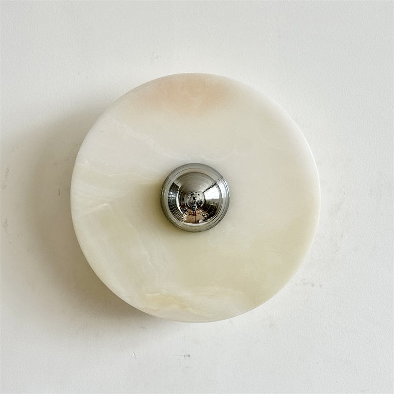 Round Onyx Wall Lamp
