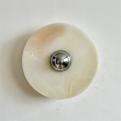 Round Onyx Wall Lamp