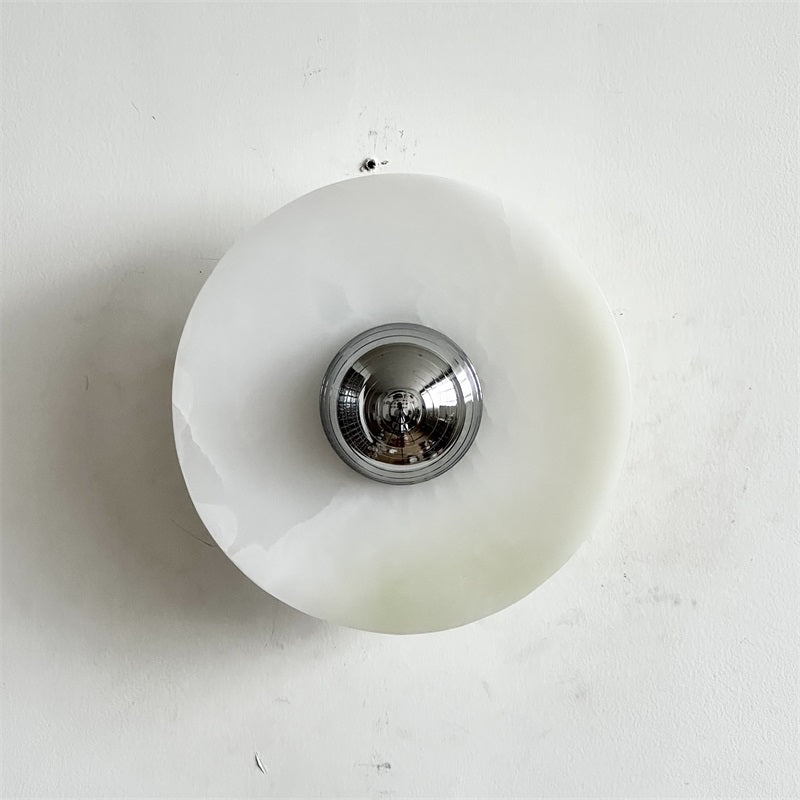 Round Onyx Wall Lamp