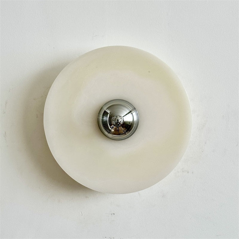 Round Onyx Wall Lamp