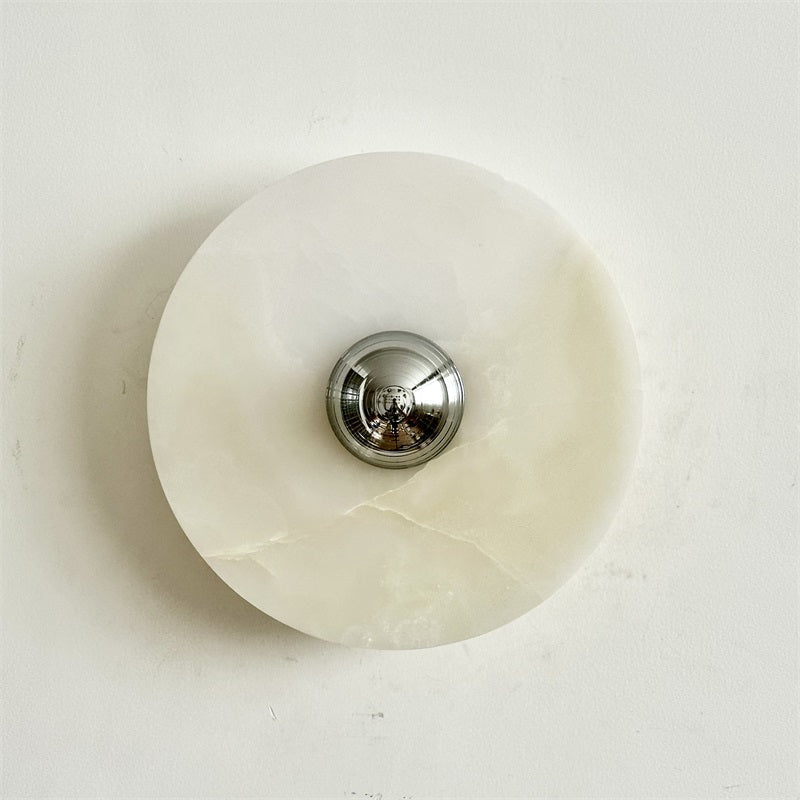 Round Onyx Wall Lamp