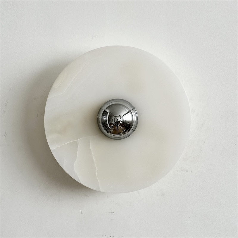 Round Onyx Wall Lamp
