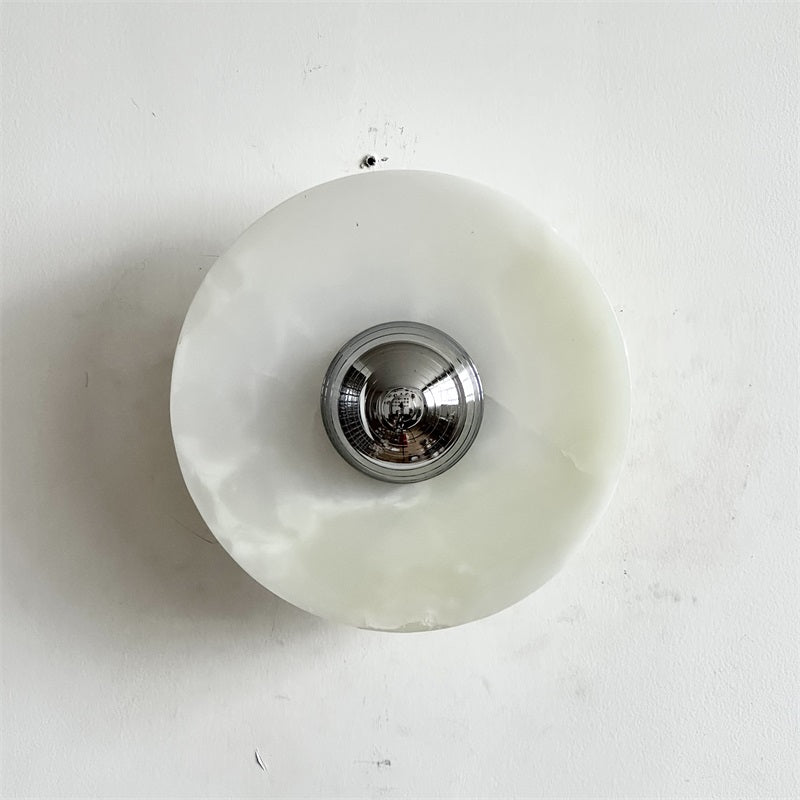 Round Onyx Wall Lamp