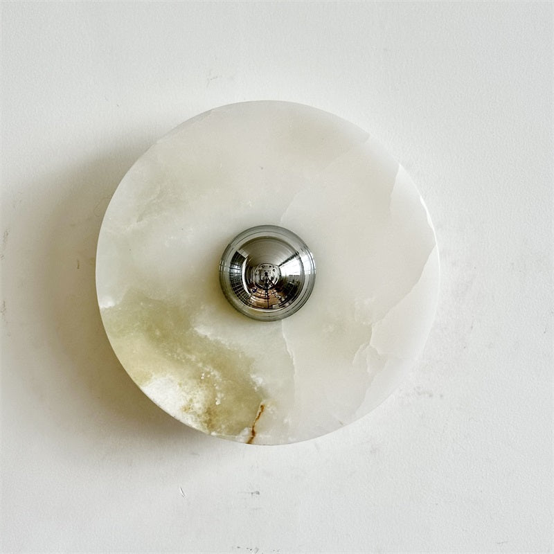 Round Onyx Wall Lamp