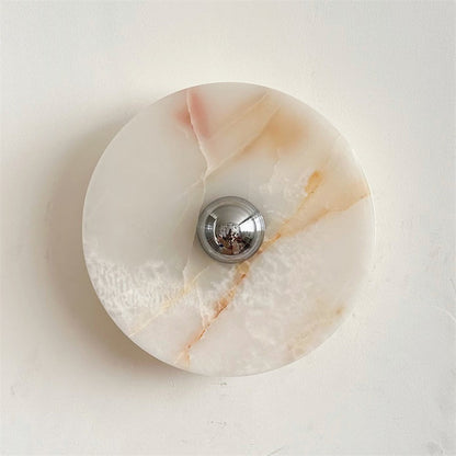 Round Onyx Wall Lamp