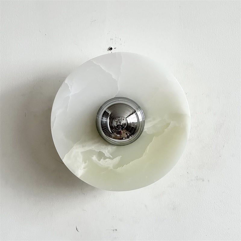 Round Onyx Wall Lamp