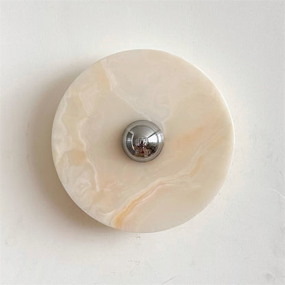 Round Onyx Wall Lamp