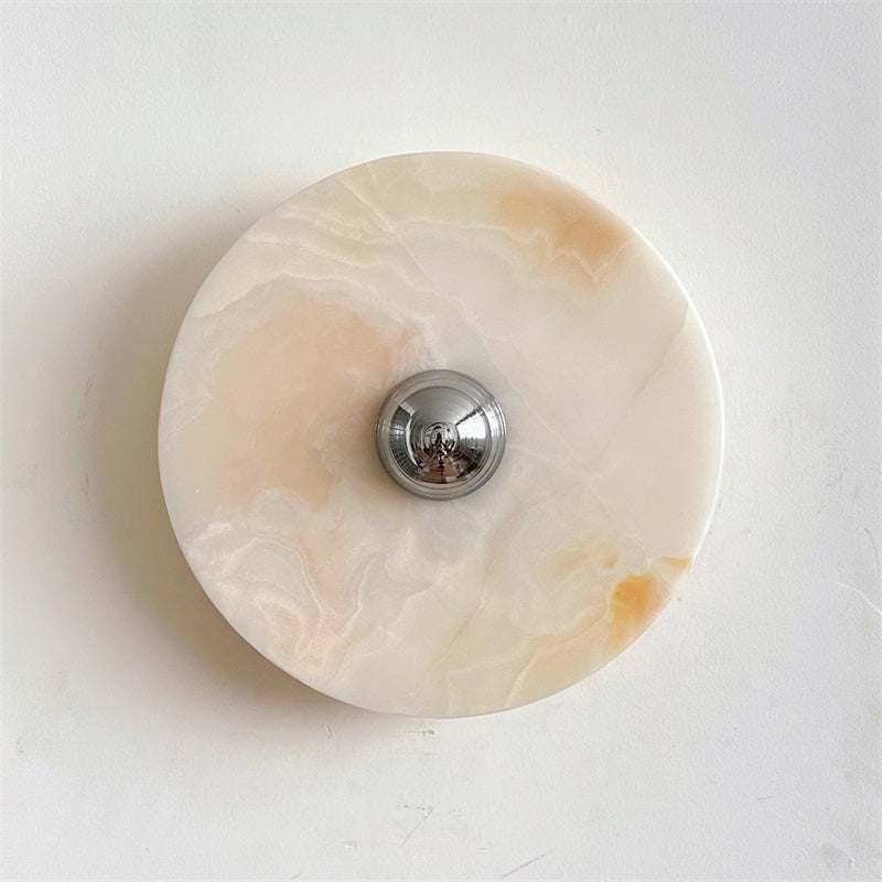 Round Onyx Wall Lamp